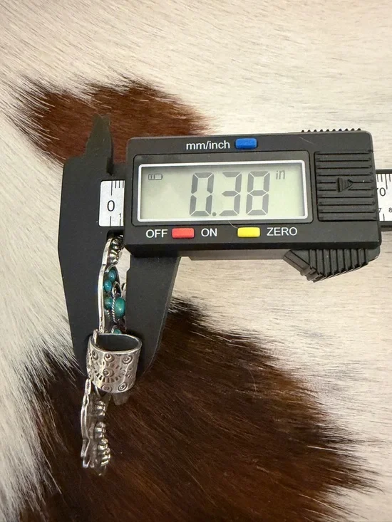 ❤️Kingman Turquoise Sterling Hand Stamped Statement Running Horse Pendant 2.41”W - Picture 12 of 12